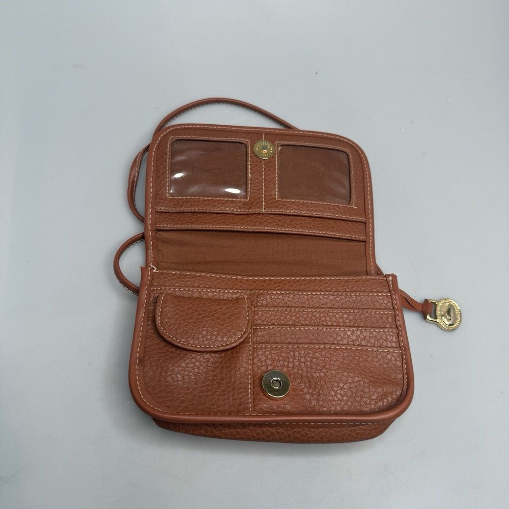 Vintage Dooney & Bourke Leather Crossbody Clutch Missing Front Patch GUC - Picture 11 of 16